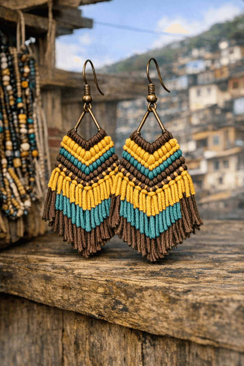 Boho Macrame Earrings